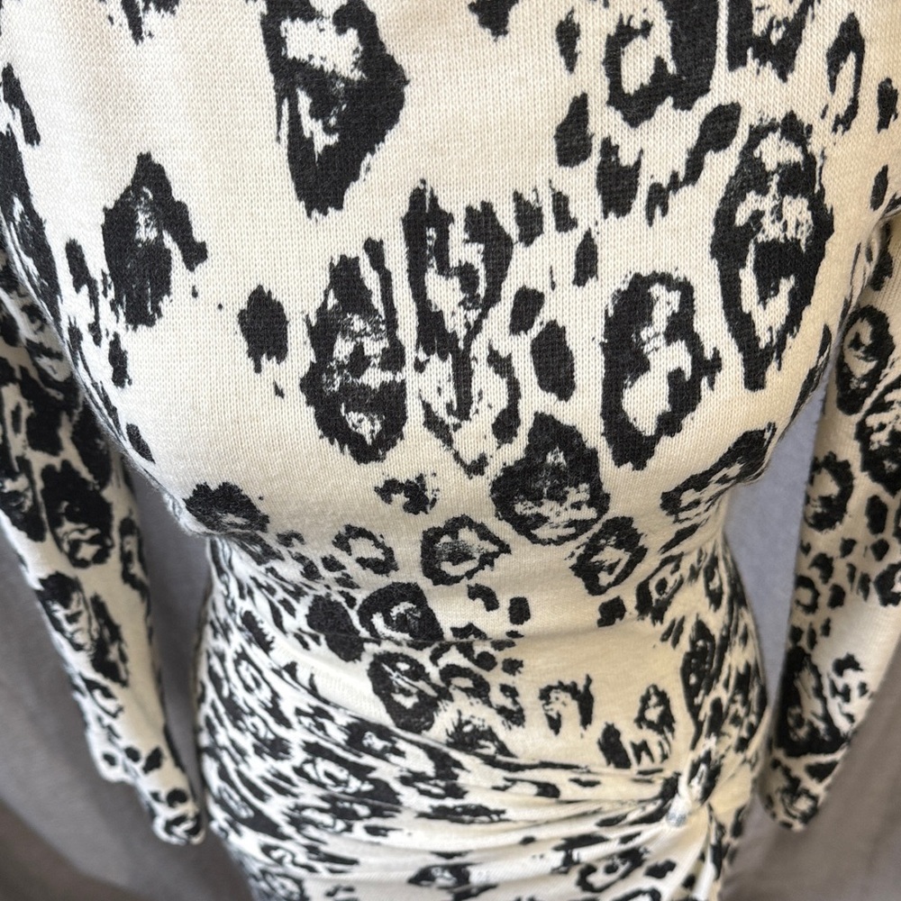 Leopard Print Long Sleeve Dress - Picture 6 of 11